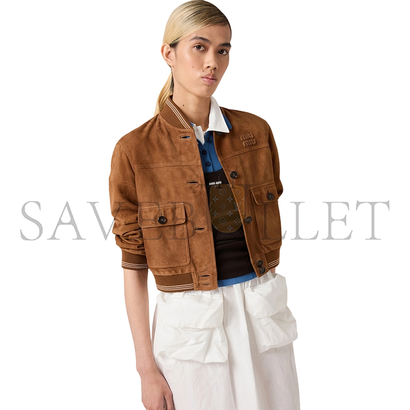 MIU MIU SUEDE BLOUSON JACKET MPV996 MIU MIU SUEDE BLOUSON JACKET MPV996